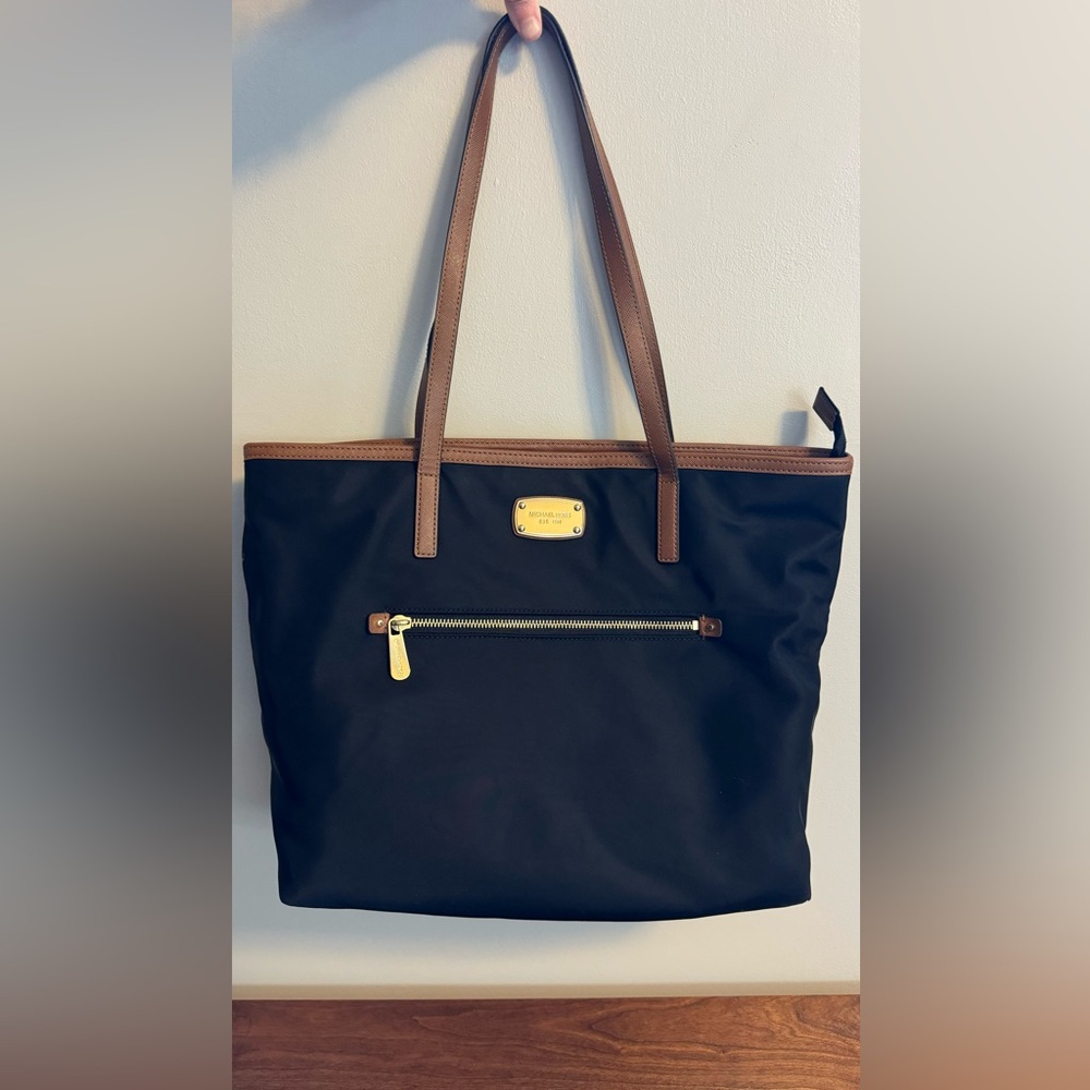 Michael Kors Nylon and Leather Tote Bag